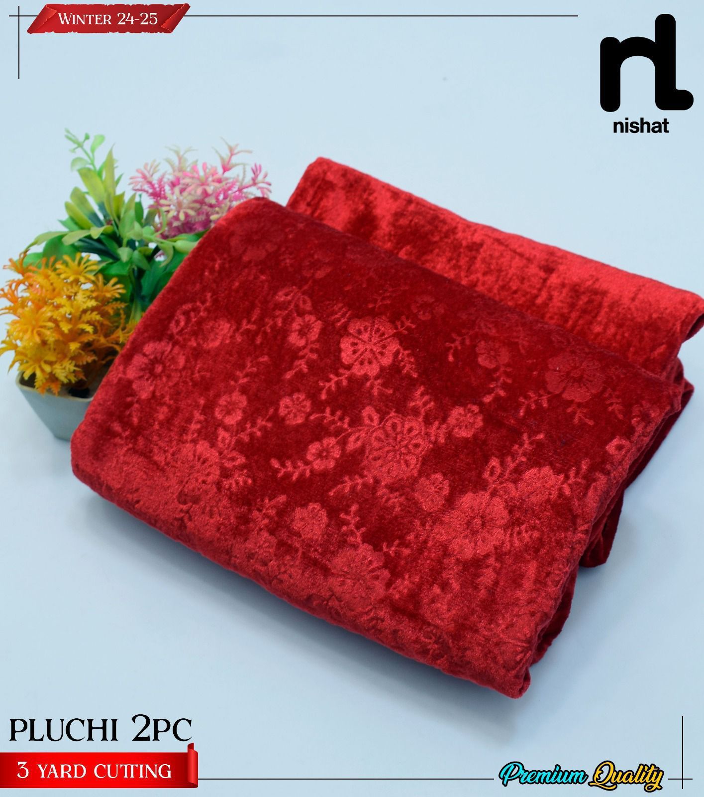 Alhumdulillah Winter VELVET PLUCHI Collection 2024-25