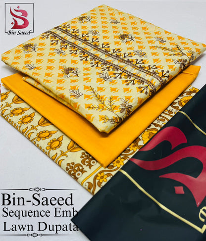 BINSAEED 3pc Summer Casual Collection