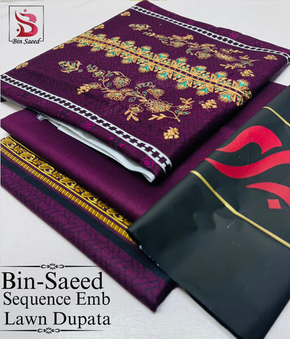 BINSAEED 3pc Summer Casual Collection