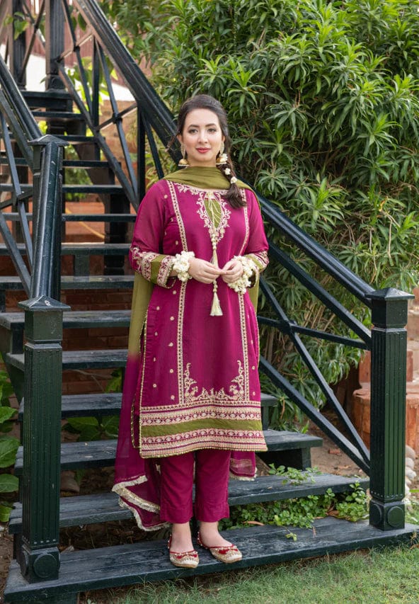 OMAL BY SO KOMAL Lawn 3PC Embroidered